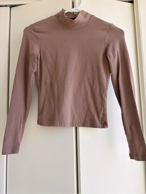 Abercrombie & Fitch Mock Neck Long Sleeve Top – Size XS